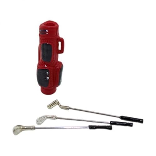 F Fityle 4X Niedliche 1/12 Oder 1/6 Puppenhaus Golf mit Tasche 3 Miniaturmodell Outdoor Jungen Spielen Spielzeug Dekor Zubehör Geschenke Rot F Fityle 4X Niedliche 1/12 Oder 1/6 Puppenhaus Golf mit Tasche 3 Miniaturmodell Outdoor Jungen Spielen Spielzeug Dekor Zubehör Geschenke Rot von F Fityle