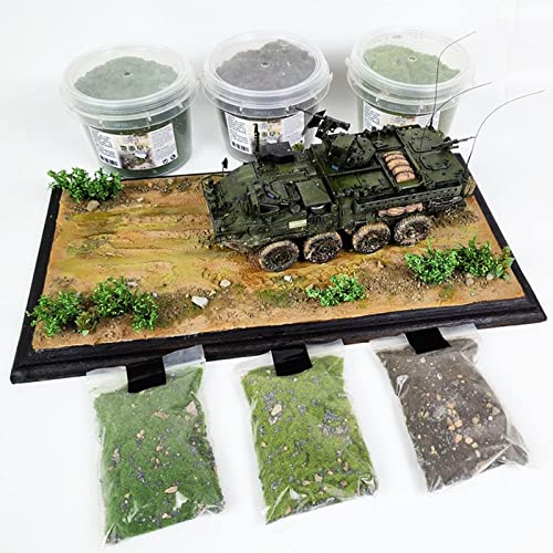 F Fityle 4X Simulation Pflanzendecke Miniatur 50G Bodengras Felsen für Mini Garten Modelleisenbahn Mikrolandschaft Wargame Architektur Bausatz von F Fityle