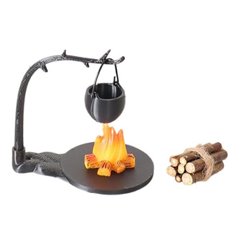 F Fityle 5 Stück 1:12 Puppenhaus Lagerfeuer Spielzeug Mini Camping Kit Rollenspiel Spielzeug Lagerfeuer für den BAU von DIY-Projekten Layout DIY, Style A von F Fityle