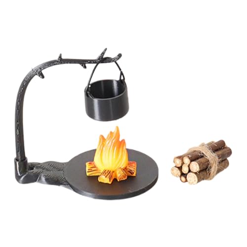 F Fityle 5 Stück 1:12 Puppenhaus Lagerfeuer Spielzeug Mini Camping Kit Rollenspiel Spielzeug Lagerfeuer für den BAU von DIY-Projekten Layout DIY, Style B von F Fityle