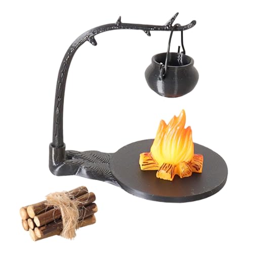 F Fityle 5 Stück 1:12 Puppenhaus Lagerfeuer Spielzeug Mini Camping Kit Rollenspiel Spielzeug Lagerfeuer für den BAU von DIY-Projekten Layout DIY, Style C von F Fityle