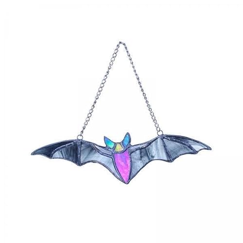 F Fityle 5X Halloween Fledermaus Hängeanhänger Aus Acryl, Silber, für Wohnzimmer von F Fityle