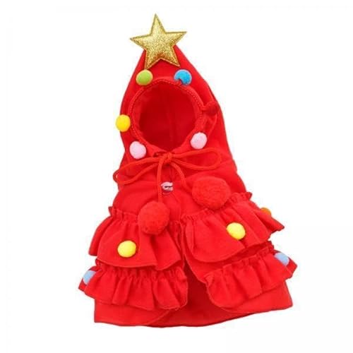 F Fityle 5X Katzen Neujahrsbekleidung, Hundekatzen Weihnachtskostüm, Haustier Kapuzenpullover, Weihnachts Haustierkleidung für Katzen, Hunde, Partykleidung von F Fityle