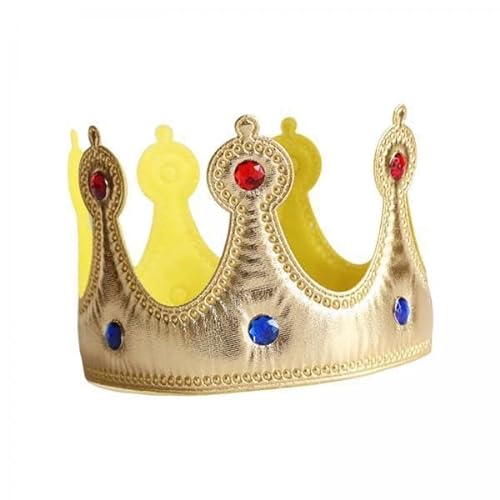 F Fityle 5X King Crown Kostüm Krone Cosplay Männer Frauen Dekorationen Kinder Geburtstagskrone Hut für Bühnenaufführungen Karneval Kostüm von F Fityle