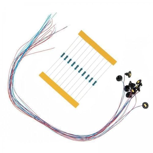 F Fityle 6X 10 Stück Miniatur Garten Straßenbeleuchtung Hobby Zug Lichter Rasen Landschaft Eisenbahn Länge 30cm HO Maßstab Straßenlaterne 1/87 Zuglampe von F Fityle