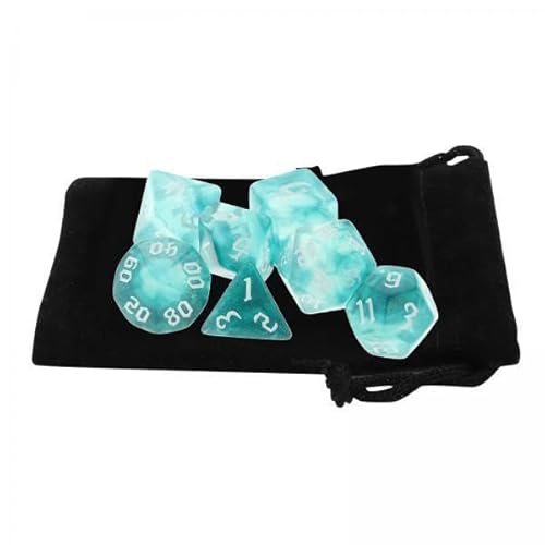 F Fityle 6X Set von 7 Polyhedral Würfel Set D4 D20 Bar Spielzeug mit Beutel für Rolle F Fityle 6X Set von 7 Polyhedral Würfel Set D4 D20 Bar Spielzeug mit Beutel für Rolle von F Fityle