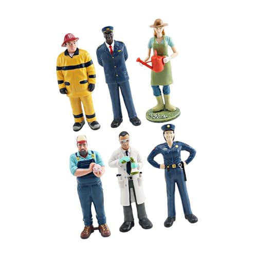 F Fityle 6pcs Professionelle Charaktermodelle Figuren Diorama People for DIY Szene Dekor Fotografie Prop Dioramen Dekor Bemalten Kunsthandwerk, Stil c F Fityle 6pcs Professionelle Charaktermodelle Figuren Diorama People for DIY Szene Dekor Fotografie Prop Dioramen Dekor Bemalten Kunsthandwerk, Stil c von F Fityle