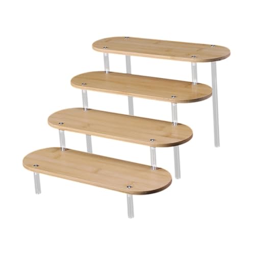 F Fityle Acryl Display Ständer 1/64 Modellauto -Anzeigeregal 4 Tiers Modelllager Parfüm Organizer für Figuren Modellfahrzeuge, 20 cm von F Fityle