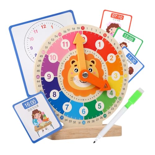 F Fityle Analoge Lehruhr aus, pädagogisches Lernspiel für Leben, sensorisches Spielzeug, Zeitlern-Lehrmittel für Babys und F Fityle Analoge Lehruhr aus, pädagogisches Lernspiel für Leben, sensorisches Spielzeug, Zeitlern-Lehrmittel für Babys und von F Fityle