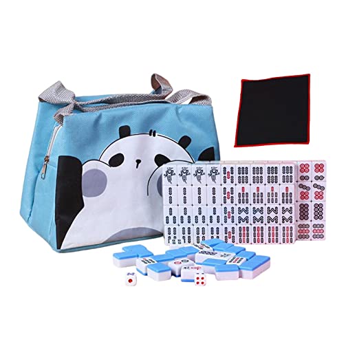 F Fityle Mini Mahjong Set, Majongsteine Spiel, Traditionelles Chinesisches Majong Spiel, Tragbarer Brettspiel Set mit 144 Mahjong Steinen, Tabletop Brettspiel für Familien Camping, Blau F Fityle Mini Mahjong Set, Majongsteine Spiel, Traditionelles Chinesisches Majong Spiel, Tragbarer Brettspiel Set mit 144 Mahjong Steinen, Tabletop Brettspiel für Familien Camping, Blau von F Fityle