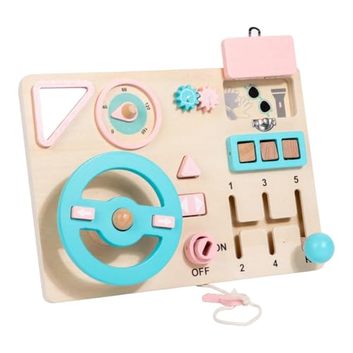 F Fityle Auto-Lenkrad-Spielzeug, Busy Board-Spielzeug für, sensorische Aktivität, Lernspielzeug, Rollenspiel für Auto und Zuhause von F Fityle