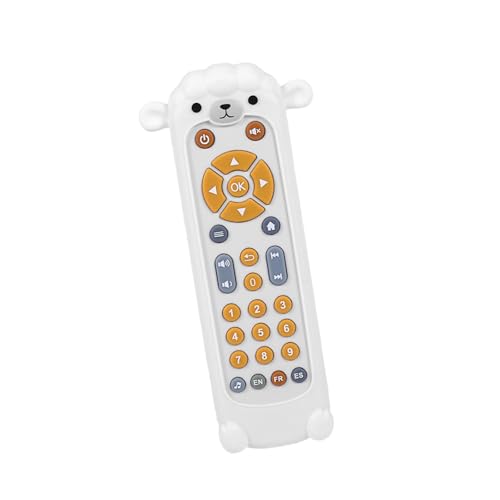 F Fityle Baby-Fernbedienungsspielzeug, frühes Lernspielzeug, Geburtstagsgeschenk, 3 Sprachen mit Musik, TV-Fernbedienungsspielzeug, Musikspielzeug für 6 Monate von F Fityle