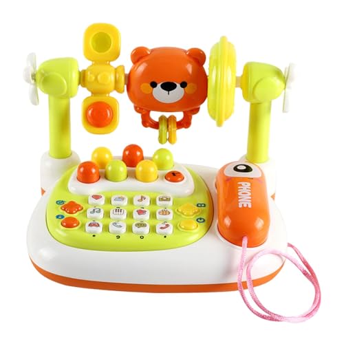 F Fityle Baby-Telefon-Spielzeug, Vorschulentwicklung, Kinder-Telefon-Geschichtenautomaten mit Musik und Lichtern Babys von F Fityle