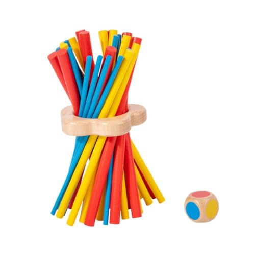 F Fityle Balance Midence Training Toy Pick -up Sticks Game Holzstange Spielzeug, behalten Sie EIN stetiges Familienspiel für Freunde, Familienversammlungen von F Fityle