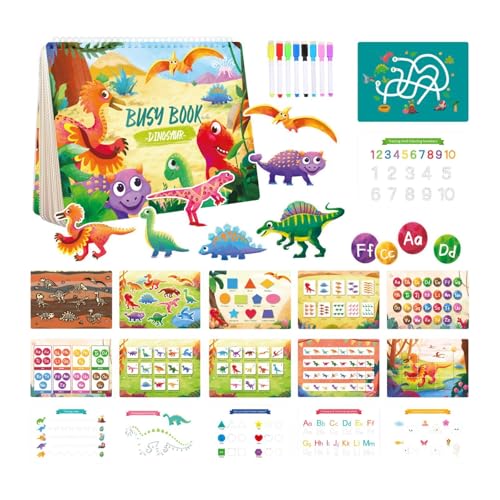 F Fityle Buch für Kinder vor Schulkinder Lernspielzeug Interaktives Bildungsaktivität Bildungsaktivität Spielzeug für Straße, Dinosaurierthema F Fityle Buch für Kinder vor Schulkinder Lernspielzeug Interaktives Bildungsaktivität Bildungsaktivität Spielzeug für Straße, Dinosaurierthema von F Fityle