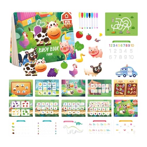 F Fityle Buch für Kinder vor Schulkinder Lernspielzeug Interaktives Bildungsaktivität Bildungsaktivität Spielzeug für Straße, Farmthema F Fityle Buch für Kinder vor Schulkinder Lernspielzeug Interaktives Bildungsaktivität Bildungsaktivität Spielzeug für Straße, Farmthema von F Fityle