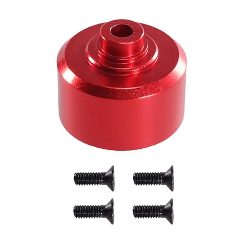 F Fityle Center Differential Gehäuse Diff Träger Aluminium Legierung Armaturen RC Modell Auto Zubehör Diff Fall Getriebe RC Differential Box, Rot von F Fityle