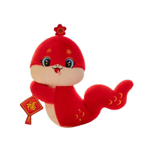 F Fityle Chinesisches Neujahr Cartoon Schlange Plüschtier Frühlingsfest Dekoration Schönes weiches Dekokissen, 16cm F Fityle Chinesisches Neujahr Cartoon Schlange Plüschtier Frühlingsfest Dekoration Schönes weiches Dekokissen, 16cm von F Fityle