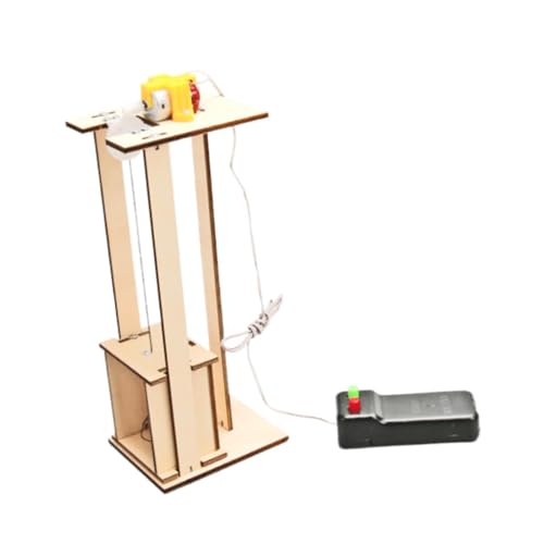 F Fityle DIY-Aufzug-Modell-Spielzeug-Kit, wissenschaftliches Experiment, Holzpuzzle, Handwerk, interaktiver Kranaufzug, pädagogisches Spielzeug für Geschenk, F Fityle DIY-Aufzug-Modell-Spielzeug-Kit, wissenschaftliches Experiment, Holzpuzzle, Handwerk, interaktiver Kranaufzug, pädagogisches Spielzeug für Geschenk, von F Fityle