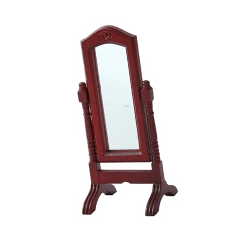 F Fityle Dollhouse Miniatur Dressing Spiegel Miniaturmöbel 1:12 Simulation Doll House Accessoires Holz Retro für Dollhouse, Braun F Fityle Dollhouse Miniatur Dressing Spiegel Miniaturmöbel 1:12 Simulation Doll House Accessoires Holz Retro für Dollhouse, Braun von F Fityle