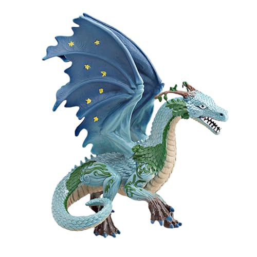 F Fityle Drachen-Mythisches Spielzeug, Sammelfigur im mythischen Fantasy-Stil, detaillierte Actionfigur-Statue für, Jungen und Mädchen ab 4 Jahren, Blau F Fityle Drachen-Mythisches Spielzeug, Sammelfigur im mythischen Fantasy-Stil, detaillierte Actionfigur-Statue für, Jungen und Mädchen ab 4 Jahren, Blau von F Fityle