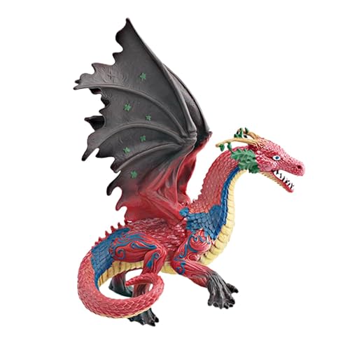 F Fityle Drachen-Mythisches Spielzeug, Sammelfigur im mythischen Fantasy-Stil, detaillierte Actionfigur-Statue für, Jungen und Mädchen ab 4 Jahren, Rot F Fityle Drachen-Mythisches Spielzeug, Sammelfigur im mythischen Fantasy-Stil, detaillierte Actionfigur-Statue für, Jungen und Mädchen ab 4 Jahren, Rot von F Fityle