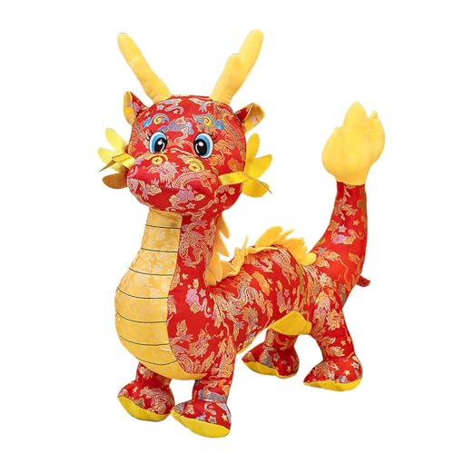 F Fityle Drachen-Plüschtier, Drache, Stofftier, weich, chinesischer Drache, Figur, Spielzeug, Drachenpuppe für Bettwäsche, Zubehör, Wohnheim, Wohnung, rot 35cm F Fityle Drachen-Plüschtier, Drache, Stofftier, weich, chinesischer Drache, Figur, Spielzeug, Drachenpuppe für Bettwäsche, Zubehör, Wohnheim, Wohnung, rot 35cm von F Fityle