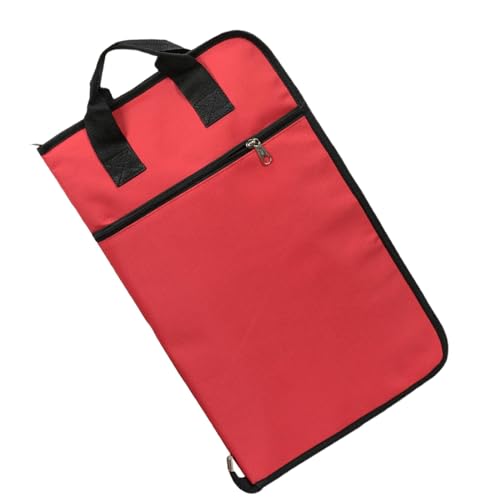 F Fityle Drumstick-Handtaschenhalter, tragbare Drumstick-Handtasche, Drumstick-Aufbewahrungstasche aus Oxford-Stoff, Drumstick-Tasche, Rot von F Fityle