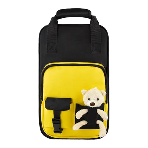 F Fityle Drumstick Mallet Bag Drum Holder Case Wasserdicht Professionelles Percussion-Zubehör Drum Mallet Holder für, Gelb von F Fityle
