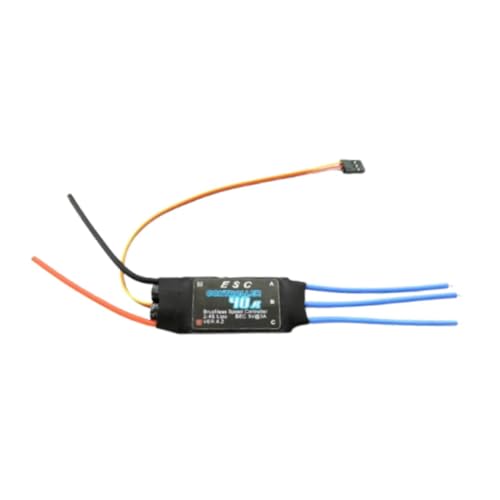 F Fityle Elektrischer Geschwindigkeitsregler, bürstenloser Motor, Ersatzteil, ACCS, RC-Hubschrauber, bürstenloser für Hobby, Modellflugzeug, Spielzeug, 40a F Fityle Elektrischer Geschwindigkeitsregler, bürstenloser Motor, Ersatzteil, ACCS, RC-Hubschrauber, bürstenloser für Hobby, Modellflugzeug, Spielzeug, 40a von F Fityle