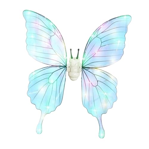 F Fityle Elektrischer zu Ostern, beweglicher Schmetterlingsflügel, leuchtender für Weihnachtsaktivitäten im Freien, Mädchen im Alter von, Klar von F Fityle