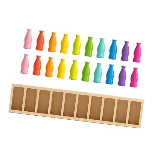 F Fityle Farbabgleichsspiel-Kit, Intelligenzentwicklung, Familienherausforderung, mehrfarbige Flaschen, Farbratenspiel, Früherziehung F Fityle Farbabgleichsspiel-Kit, Intelligenzentwicklung, Familienherausforderung, mehrfarbige Flaschen, Farbratenspiel, Früherziehung von F Fityle