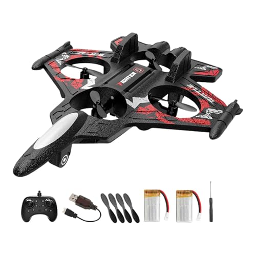 F Fityle Ferngesteuertes Segelflugzeug mit LED, Outdoor Spielzeug, 4 Kanal Schaumflugzeug, Rot 2RC F Fityle Ferngesteuertes Segelflugzeug mit LED, Outdoor Spielzeug, 4 Kanal Schaumflugzeug, Rot 2RC von F Fityle