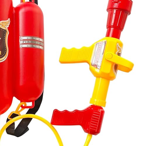 F Fityle Feuerwehr-Rucksack, Wasserspielzeug, Rollenspiel, Outdoor-Aktivität, Wassertank-Sprüher mit Rucksack-Tank für den Hinterhof F Fityle Feuerwehr-Rucksack, Wasserspielzeug, Rollenspiel, Outdoor-Aktivität, Wassertank-Sprüher mit Rucksack-Tank für den Hinterhof von F Fityle