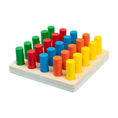 F Fityle Finger Interposer Lernspielzeug Farbsortierbrettspiel Pädagogisches Intelligenzspielzeug für Kleinkinder, Style B von F Fityle