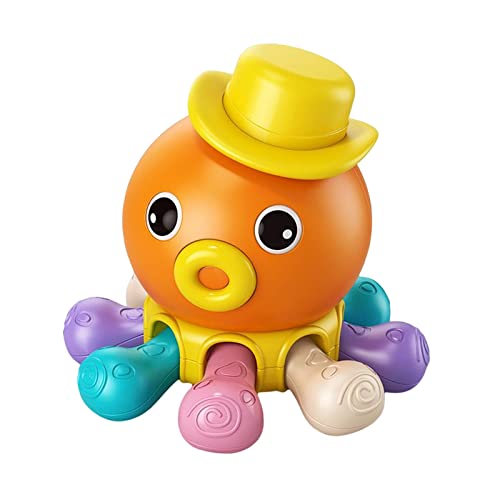 F Fityle FingergriffTrainingsspielzeug, Kindererziehungsspielzeug Cartoon Fingerpresse, DekompressionsPuzzleSpielzeug für Kleinkinder, ORANGE von F Fityle