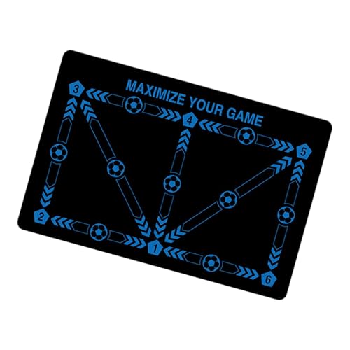 F Fityle Fußballtraining Matte Agilität Fußstapfen Praxis Praxis Praktische Starter Fußball Fußarbeit Training Matte Anti Slip für Den Haushalt, Schwarzblau F Fityle Fußballtraining Matte Agilität Fußstapfen Praxis Praxis Praktische Starter Fußball Fußarbeit Training Matte Anti Slip für Den Haushalt, Schwarzblau von F Fityle