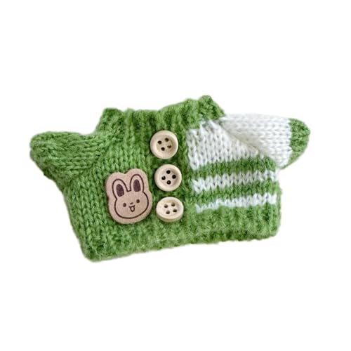 F Fityle Gefüllter Puppenpullover, Plüschpuppenkleidung, pädagogisches Kleidungsspielzeug, Plüschpuppenpullover, Puppenkleidung für 6,69'' Puppe, GrÜn von F Fityle