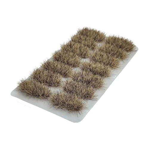 F Fityle Grasbüschel Vegetationsgruppen DIY Ornament Nylon 8mm Miniatur Dekoration Zubehör Künstliche Modell Grasbüschel, Wintergelb von F Fityle