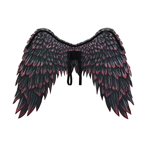 F Fityle Große Engelsflügel für Erwachsene, Kostümzubehör, Cosplay, Kostüm, Themenparty, Karneval, Mardi Gras, Schwarz Rot F Fityle Große Engelsflügel für Erwachsene, Kostümzubehör, Cosplay, Kostüm, Themenparty, Karneval, Mardi Gras, Schwarz Rot von F Fityle