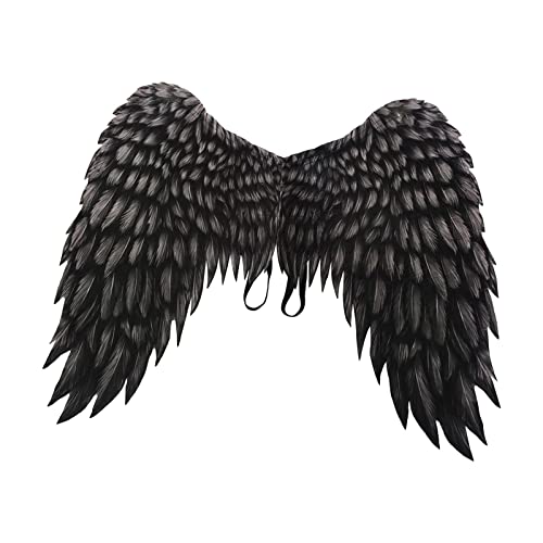 F Fityle Große Engelsflügel für Erwachsene, Kostümzubehör, Cosplay, Kostüm, Themenparty, Karneval, Mardi Gras, Schwarz F Fityle Große Engelsflügel für Erwachsene, Kostümzubehör, Cosplay, Kostüm, Themenparty, Karneval, Mardi Gras, Schwarz von F Fityle