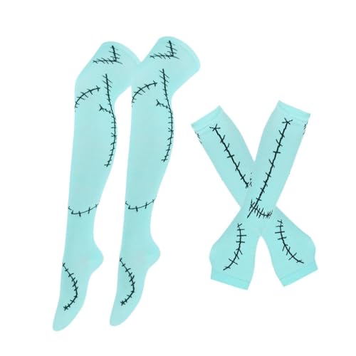 F Fityle Halloween-Kostüm, genähte Armstulpen und Lange Socken für Karnevals-Accessoires, Style A F Fityle Halloween-Kostüm, genähte Armstulpen und Lange Socken für Karnevals-Accessoires, Style A von F Fityle