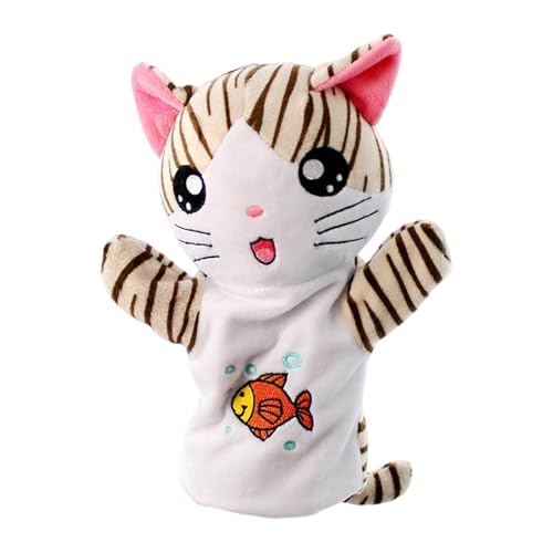 F Fityle Handpuppe Plüschtier, schönes Lehr-Plüschtier, Katzen-Ringhandschuh zum Spielen für Partygeschenke, Indoor-Übungen für Kleinkinder F Fityle Handpuppe Plüschtier, schönes Lehr-Plüschtier, Katzen-Ringhandschuh zum Spielen für Partygeschenke, Indoor-Übungen für Kleinkinder von F Fityle