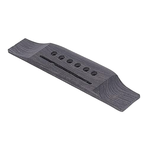 F Fityle Hochwertige Gitarrenbrücke aus Holz für Akustikgitarren, zuverlässig und langlebig, Stil A 6-Loch von F Fityle