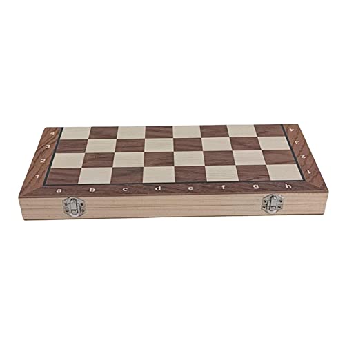 F Fityle Hochwertiges Schach-Backgammon-Dame-Reisespiel aus Holz, L von F Fityle