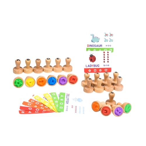 F Fityle Holz Alphabet Number Stamper ABC Rechtschreibung mit mathematischem Lernspielzeug für 3 4 5 Jahre alte F Fityle Holz Alphabet Number Stamper ABC Rechtschreibung mit mathematischem Lernspielzeug für 3 4 5 Jahre alte von F Fityle