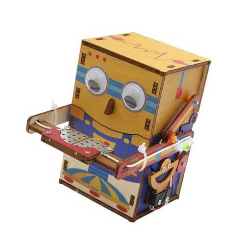 F Fityle Holz Wissenschaft Experiment Set Frühen Pädagogischen Spielzeug Roboter Spardose Lehrmittel Entwicklungs Spielzeug DIY Projekte, Bunt von F Fityle