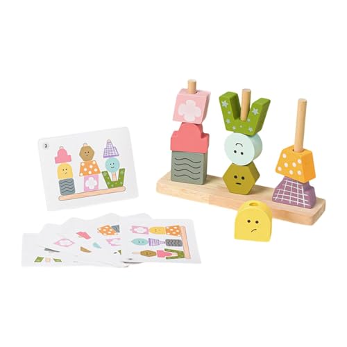 F Fityle Holzperlen-Spielzeug, geometrischer Formsortierer, Vorschul-Lernspielzeug, Geschenke, sensorischer Unterricht, Farbform-Matching-Puzzle für Kinder F Fityle Holzperlen-Spielzeug, geometrischer Formsortierer, Vorschul-Lernspielzeug, Geschenke, sensorischer Unterricht, Farbform-Matching-Puzzle für Kinder von F Fityle