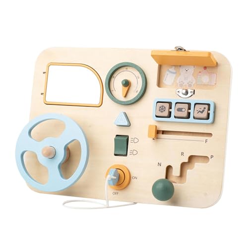 F Fityle Holzspielzeug Lenkrad für Kinder, Spielzeug für Reisen und Zuhause von F Fityle