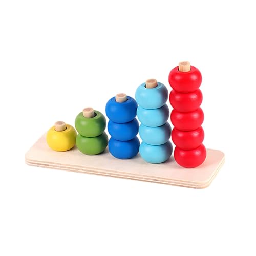 F Fityle Holzspielzeug zum Sortieren von Farben, Stapeln, sensorisches Spielzeug, Regenbogenringe, Lehrmittel, Vorschulpädagogik, Geschenk für 1–3-jährige F Fityle Holzspielzeug zum Sortieren von Farben, Stapeln, sensorisches Spielzeug, Regenbogenringe, Lehrmittel, Vorschulpädagogik, Geschenk für 1–3-jährige von F Fityle